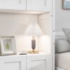 Full Size Murphy Bed With 1 Side Cabinet Storage Shelf, Cabinet Bed Folding Wall Bed With Desk Combo Perfect For Guest Room, Study, Office - White - Image 12
