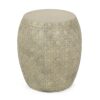 Outdoor Lightweight Concrete Side Table - Antique Yellow - Image 6