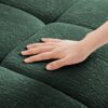Ergonomic Single Seater Sofa With Ottoman, High Resilience Support Cushions, Modern Lounge Chair - Green - Image 14