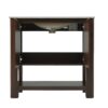 36" Modern Bathroom Vanity With Rectangle Ceramic Sink, Bathroom Cabinet And 45 Degrees Free Handle Design Soft Closing Doors, 1 Open Shelf At The Bottom - Dark Brown - Image 19