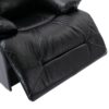 3 Seater Home Theater Recliner Manual Recliner Chair With A Led Light Strip Two Built-In Cup Holders For Living Room - Black - Image 13