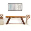 Marley - Genuine Leather Bench - Amber - Image 5
