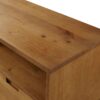 Mid-Century Modern Solid Wood 3 Drawer 58" TV Stand For 65" TVs With 2 Open Cubbies - Caramel - Image 3