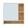 Wall Mounted Bathroom Storage Cabinet With Mirror Door, Medicine Cabinet, Over The Toilet Storage Cabinet With Shelves And Towel Rack - Burly Wood - Image 8