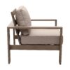 Club Chair, Wood Grained - Light Brown - Image 6