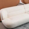 Modern Fashion Yp40116W Circular Curve Design Sofa, 4 Seater For Office & Bedroom - White - Image 7