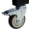 Transmission Teardown Work Station 1 / 2 Ton Capacity Sloping Drain Table Locking Drawer Removable Drain Basin Full-Width Lower Shelf Four Caster Wheels - Black - Image 14