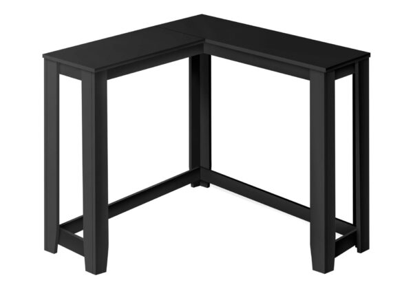 Corner Accent Console Table For Entryway, Transitional - Black