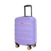 Carry On Luggage Airline Approved18.5" Carry On Suitcase With Tsa Approved Carry On Luggage With Wheels Carry On Bag Hard Shell Suitcases - Light Purple - Image 4