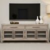 Cypress Lane - TV Stand Console - White Oak - Image 4