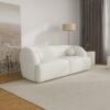 Anna - French Boucle Sofa - White - Image 10