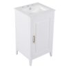 Modern 20.3" Bathroom Vanity With Sink, Functional Drawer, Soft Closing Door - White - Image 14