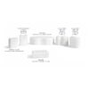 Marble Bathroom Accessories Set - Natural Stone - White / Natural - Image 3