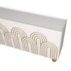 Modern Fluted Sideboard Buffet With Storage, Curve Element, 4 Doors With Adjustable Shelves - White - Image 10