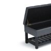 Saxon - Storage Ottoman Bench - Stone Gray - Image 7