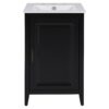 Modern Freestanding 20.3" Bathroom Vanity With Sink, Functional Drawer, Soft Closing Door - Black - Image 12