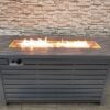 Propane / Natural Gas Outdoor Fire Pit Table With Lid - Gray - Image 5
