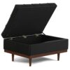 Mariah - Coffee Table Storage Ottoman - Black - Image 3