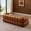 Jasmin - Upholstered Sofa - Cognac / Tan - Image 2