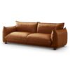Emma - Mid-Century Modern Luxury Sofa - Cognac - Image 8