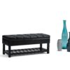 Saxon - Storage Ottoman Bench - Midnight Black - Image 8