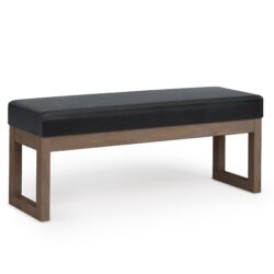 Milltown - Large Ottoman Bench - Midnight Black
