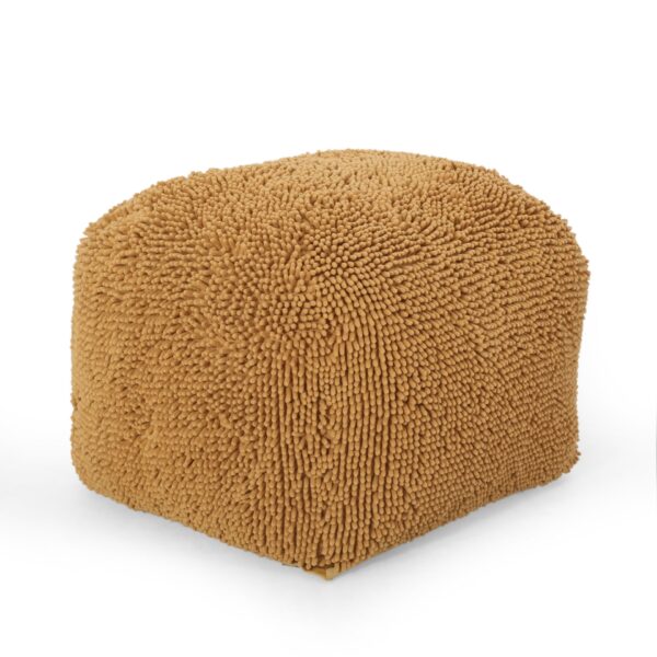 Spongy - Microfiber Square Pouf, Fun And Cozy Seating - Yellow