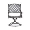 Patio Outdoor Dining Swivel Rocker Chairs With Cushion (Set of 2) - Dupione Brown - Image 12