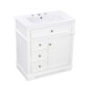 Freestanding 30" Bathroom Vanity With Sink, Soft Closing Door, Tip Out Drawer - White - Image 14