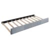 Upholstered Daybed Sofa Bed Twin Size With Trundle Bed And Slat - Gray - Image 9