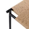 Vanity Stools Handwoven Paper Rope Ottoman For Entryway Natural Footstool For Living Room - Natural - Image 14