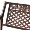 Cast Aluminum Swivel Bar Stool With Footrest - Copper - Image 5