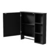 Bathroom Vanity With Sink, Modern Elegant Bathroom Storage Cabinet With 3 Drawers And Adjustable Shelves, Freestanding Vanity Set With Mirror Cabinet, Single Sink Bathroom Vanity - Black - Image 16