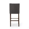 Solstara - Upholstered Fabric Dining Barstool With Button Tufted And Wing Back - Charcoal - Image 8