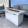 Reinforced - Propane Outdoor Fire Pit Table - Natural / White - Image 3