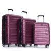 3 Piece Luggage Sets Pc Lightweight & Durable Expandable Suitcase With Two Hooks, Double Spinner Wheels, Tsa Lock, (21/25/29) - Wine Red - Image 13