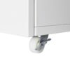 Office Furniture Copier Cabinet 2 Door Steel Copier Stand Mobile Pedestal File Printer Stand - White - Image 13