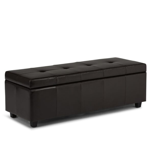 Castleford - Storage Ottoman - Coffee Brown