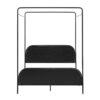 Modern Canopy Queen Bed Frame - Black - Image 3