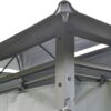 Outsunny - Patio Gazebo, Outdoor Gazebo Canopy Shelter With Curtains, Vented Roof, Steel Frame For Garden, Lawn, Backyard And Deck, - Sage Gray - Image 5