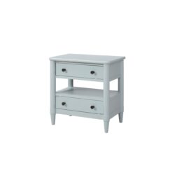 Open Nightstand With 2 Drawers - Light Blue