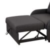 3 In 1 Pull Out Sofa Sleeper With Wing Table And USB Charge - Black - Image 24