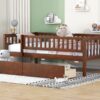 Twin Size Daybed Bed With Two Drawers - Walnut - Image 17