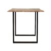 Dining Table With Top And Iron Frame - Natural / Black - Image 5