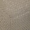 Semi Rounded Pouf Cable Knitted Handmade Seating And Footrest - Beige - Image 4