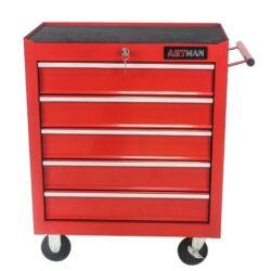 5 Drawers Multifunctional Tool Cart With Wheels - Red