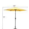 9' Pole Umbrella With Carry Bag - Yellow - Image 3