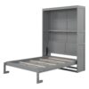 Full Size Murphy Wall Bed & Shelves - Gray - Image 2