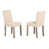 Modern 6 Piece Dining Table Set With 4 Upholstered Chairs And Bench For Kitchen Or Dining Room - Brown - Image 9