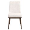 Kate - Mid-Century Modern Dining Chair (Set of 2) - Fabric - White - Image 2